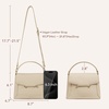 image:imageBOSTANTEN Crossbody Bags for Women Vegan Leather Small Purse with Top Handle Shoulder Handbags for Everyday UseApricot