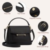 image:imageBOSTANTEN Crossbody Bags for Women Vegan Leather Small Purse with Top Handle Shoulder Handbags for Everyday UseBlack