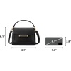 image:imageBOSTANTEN Crossbody Bags for Women Vegan Leather Small Purse with Top Handle Shoulder Handbags for Everyday UseBlack