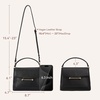 image:imageBOSTANTEN Crossbody Bags for Women Vegan Leather Small Purse with Top Handle Shoulder Handbags for Everyday UseBlack