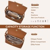 image:imageBOSTANTEN Crossbody Bags for Women Vegan Leather Small Purse with Top Handle Shoulder Handbags for Everyday UseBrown