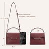 image:imageBOSTANTEN Crossbody Bags for Women Vegan Leather Small Purse with Top Handle Shoulder Handbags for Everyday UseRed