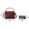 image:imageBOSTANTEN Crossbody Bags for Women Vegan Leather Small Purse with Top Handle Shoulder Handbags for Everyday UseRed