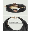 image:imageBOSTANTEN Crossbody Purse Crescent Shoulder Bags for Women Trendy Vegan Leather Clutch Handbag Removable StrapBlack