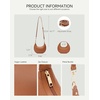 image:imageBOSTANTEN Crossbody Purse Crescent Shoulder Bags for Women Trendy Vegan Leather Clutch Handbag Removable StrapBrown
