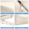 image:imageBOSTANTEN Crossbody Purse for Women Small Shoulder Bag Soft Suede and Pebbled Vegan Leather Hobo Bags with Adjustable StrapBeigepebbled Leather