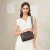image:imageBOSTANTEN Crossbody Purse for Women Triple Zip Cell Phone Leather Handbag with Colored Shoulder StrapCoffee