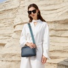 image:imageBOSTANTEN Crossbody Purse for Women Triple Zip Cell Phone Leather Handbag with Colored Shoulder StrapNavy Blue