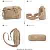 image:imageBOSTANTEN Crossbody Purse for Women Triple Zip Cell Phone Leather Handbag with Colored Shoulder StrapP03light Brown