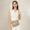 image:imageBOSTANTEN Crossbody Purse for Women Triple Zip Cell Phone Leather Handbag with Colored Shoulder StrapP03light Brown
