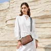 image:imageBOSTANTEN Crossbody Purse for Women Triple Zip Cell Phone Leather Handbag with Colored Shoulder StrapP04brown With Black