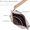 image:imageBOSTANTEN Crossbody Purse for Women Triple Zip Cell Phone Leather Handbag with Colored Shoulder StrapPink