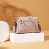 image:imageBOSTANTEN Crossbody Purse for Women Triple Zip Cell Phone Leather Handbag with Colored Shoulder StrapPink
