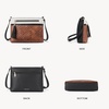 image:imageBOSTANTEN Crossbody Purses for Women Medium Shoulder Bag Quilted Handbags with Zipper PocketBeige With Brown With Black