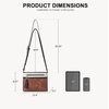 image:imageBOSTANTEN Crossbody Purses for Women Medium Shoulder Bag Quilted Handbags with Zipper PocketBeige With Brown With Black