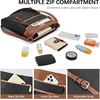 image:imageBOSTANTEN Crossbody Purses for Women Medium Shoulder Bag Quilted Handbags with Zipper PocketC02black With Brown