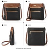 image:imageBOSTANTEN Crossbody Purses for Women Medium Shoulder Bag Quilted Handbags with Zipper PocketC02black With Brown