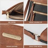 image:imageBOSTANTEN Crossbody Purses for Women Medium Shoulder Bag Quilted Handbags with Zipper PocketC02black With Brown