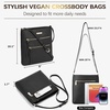 image:imageBOSTANTEN Crossbody Purses for Women Medium Shoulder Bag Quilted Handbags with Zipper PocketC03black