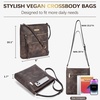 image:imageBOSTANTEN Crossbody Purses for Women Medium Shoulder Bag Quilted Handbags with Zipper PocketC04coffee