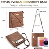 image:imageBOSTANTEN Crossbody Purses for Women Medium Shoulder Bag Quilted Handbags with Zipper PocketC05brown
