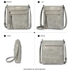 image:imageBOSTANTEN Crossbody Purses for Women Medium Shoulder Bag Quilted Handbags with Zipper PocketC16grey
