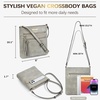 image:imageBOSTANTEN Crossbody Purses for Women Medium Shoulder Bag Quilted Handbags with Zipper PocketC16grey