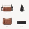 image:imageBOSTANTEN Crossbody Purses for Women Medium Shoulder Bag Quilted Handbags with Zipper PocketZ01beige With Brown