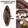 image:imageBOSTANTEN Crossbody Purses for Women Medium Shoulder Bag Quilted Handbags with Zipper PocketZ01beige With Brown