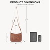 image:imageBOSTANTEN Crossbody Purses for Women Medium Shoulder Bag Quilted Handbags with Zipper PocketZ01brown