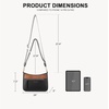 image:imageBOSTANTEN Crossbody Purses for Women Medium Shoulder Bag Quilted Handbags with Zipper PocketZ01brown With Black
