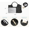 image:imageBOSTANTEN Genuine Leather Purses for Women Designer Handbags Crossbody Shoulder Bags Top Handle Satchel with Adjustable StrapHaven Black