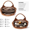 image:imageBOSTANTEN Genuine Leather Purses for Women Designer Handbags Crossbody Shoulder Bags Top Handle Satchel with Adjustable StrapHaven Brown