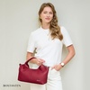 image:imageBOSTANTEN Genuine Leather Purses for Women Designer Handbags Crossbody Shoulder Bags Top Handle Satchel with Adjustable StrapHaven Red