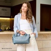 image:imageBOSTANTEN Genuine Leather Purses for Women Designer Handbags Crossbody Shoulder Bags Top Handle Satchel with Adjustable StrapL04blue