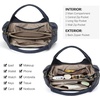 image:imageBOSTANTEN Genuine Leather Purses for Women Designer Handbags Crossbody Shoulder Bags Top Handle Satchel with Adjustable StrapL06navy Blue