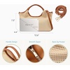 image:imageBOSTANTEN Genuine Leather Purses for Women Designer Handbags Crossbody Shoulder Bags Top Handle Satchel with Adjustable StrapL07khaki