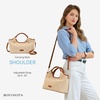 image:imageBOSTANTEN Genuine Leather Purses for Women Designer Handbags Crossbody Shoulder Bags Top Handle Satchel with Adjustable StrapL07khaki