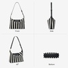 image:imageBOSTANTEN Hobo Bags for Women Crochet Shoulder Bag Vegan Leather Purse for Summer Vacation Travel CasualBeige With Blackcrochet