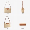 image:imageBOSTANTEN Hobo Bags for Women Crochet Shoulder Bag Vegan Leather Purse for Summer Vacation Travel CasualBeige With Browncrochet