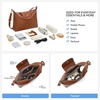 image:imageBOSTANTEN Hobo Bags for Women Crochet Shoulder Bag Vegan Leather Purse for Summer Vacation Travel CasualBrownvegan Leather