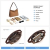 image:imageBOSTANTEN Hobo Bags for Women Suede and Vegan Leather Shoulder Handbag Purse for Everyday Work TravelSuede Brown