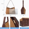 image:imageBOSTANTEN Hobo Bags for Women Suede and Vegan Leather Shoulder Handbag Purse for Everyday Work TravelSuede Brown