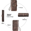 image:imageBOSTANTEN Leather Wallet for Women RFID Blocking Zip Around Credit Cards Holder Phone Clutch11coffeerg