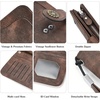 image:imageBOSTANTEN Leather Wallet for Women RFID Blocking Zip Around Credit Cards Holder Phone Clutch11coffeerg
