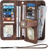 image:imageBOSTANTEN Leather Wallet for Women RFID Blocking Zip Around Credit Cards Holder Phone Clutch11coffeerg