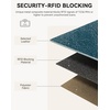 image:imageBOSTANTEN Leather Wallet for Women RFID Blocking Zip Around Credit Cards Holder Phone ClutchBPeacock Blue