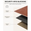 image:imageBOSTANTEN Leather Wallet for Women RFID Blocking Zip Around Credit Cards Holder Phone ClutchBbrown