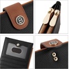 image:imageBOSTANTEN Leather Wallets for Women Large RFID Blocking Slim Bifold Purse Card Holder with Zipper Pocket Black1BlackBrown