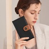 image:imageBOSTANTEN Leather Wallets for Women Large RFID Blocking Slim Bifold Purse Card Holder with Zipper Pocket Black1BlackBrown